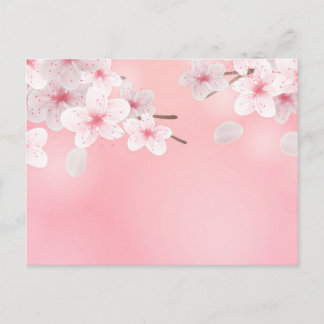 Cherry blüht florale Hintergrund Blume Design Postkarte