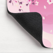 Cherry blüht japanische Landschaft Pink Mousepad (Ecke)
