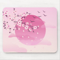 Cherry blüht japanische Landschaft Pink