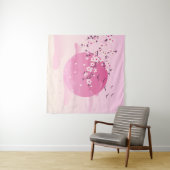 Cherry blüht japanische Landschaft Pink Wandteppich (Beispiel (Horizontal))