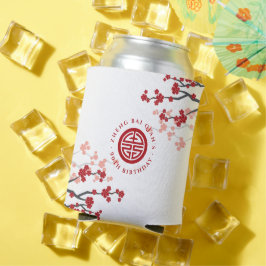 Cherry blüht Langlebigkeit Symbol Chinesischer Geb Dosenkühler