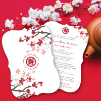 Cherry blüht Langlebigkeit Symbol Chinesischer Geb