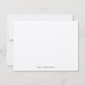 Cherry blüht mit benutzerdefinierten flachen Mitte Mitteilungskarte (Rückseite)