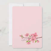 Cherry blüht religiöse Einladung (Rückseite)