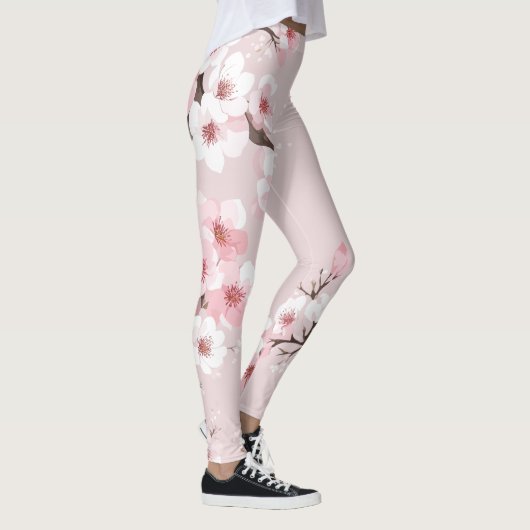 Cherry blüht rosa Leggings (Rechts)
