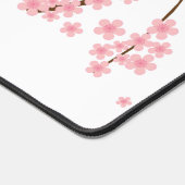 Cherry blüht Sakura Individuelle Name Monogram Schreibtischunterlage (Ecke)