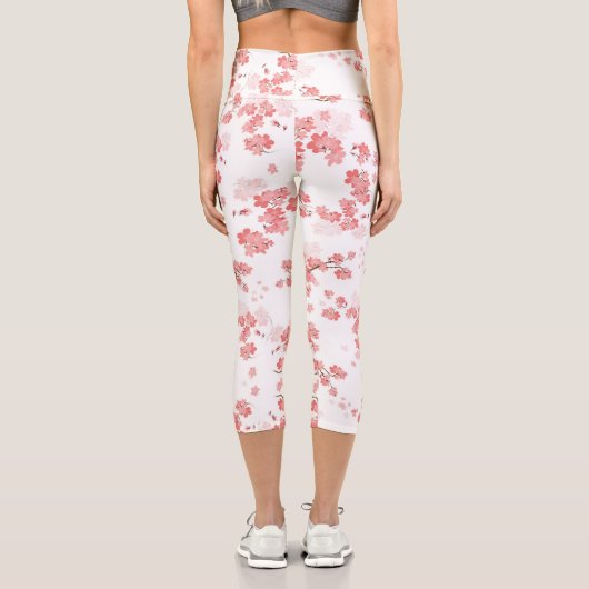 Cherry Blume 2 Capri Leggings (Rückseite)