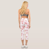 Cherry Blume 2 Capri Leggings (Rückseite)