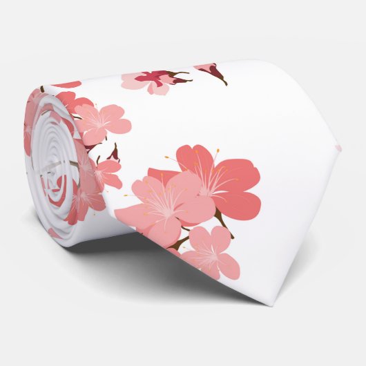 Cherry Blume 2 Krawatte (Gerollt)