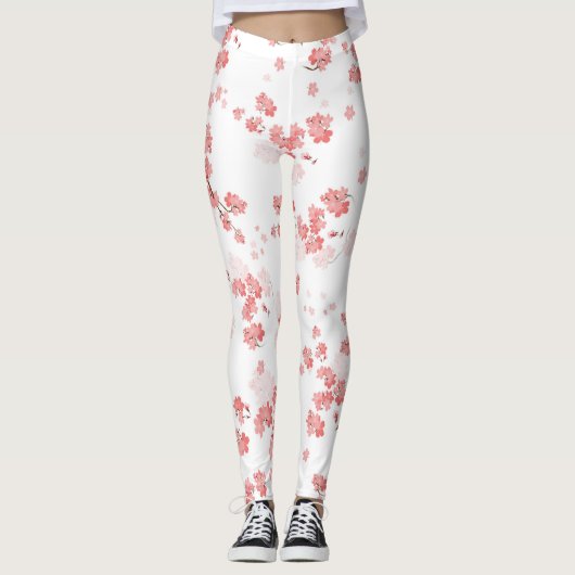 Cherry Blume 2 Leggings (Vorderseite)