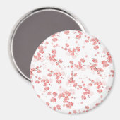 Cherry Blume 2 Magnet (Vorderseite/Rückseite)