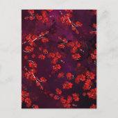 Cherry Blume 3 Feiertagspostkarte (Vorderseite)