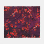 Cherry Blume 3 Fleecedecke (Vorderseite (Horizontal))