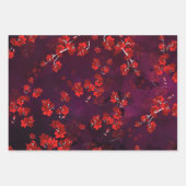 Cherry Blume 3 Geschenkpapier Set (Vorderseite 2)