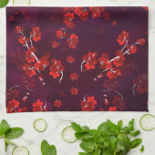 Cherry Blume 3 Geschirrtuch (Gefaltet)