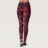 Cherry Blume 3 Leggings (Rückseite)