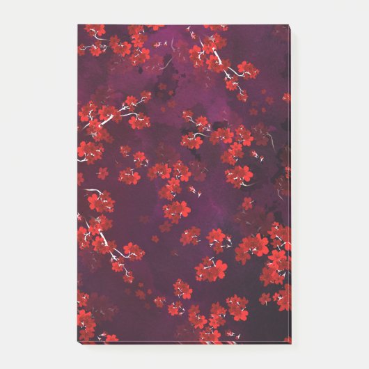 Cherry Blume 3 Post-it Klebezettel (Vorderseite)