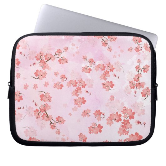Cherry-Blume Laptopschutzhülle (Vorderseite)