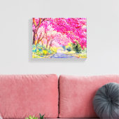 Cherry-Blume Leinwanddruck (Insitu (Wohnzimmer))