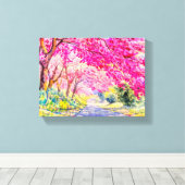 Cherry-Blume Leinwanddruck (Insitu (Holzboden))