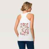 Cherry-Blume-Muster Tank Top (Rückseite Vollansicht)