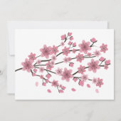 Cherry Blumenbaum Quinceañera Sweet 15 Einladung (Rückseite)