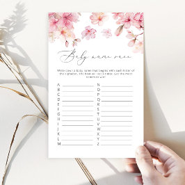 Cherry blüte Baby name Race Baby Dusche Spiel