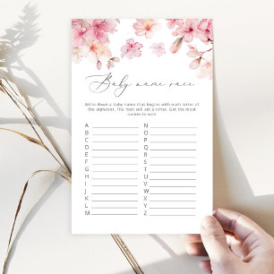 Cherry blüte Baby name Race Baby Dusche Spiel