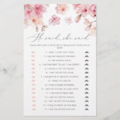 Cherry Blüte Er sagte, sie sagte Brautparty-Spiel (Vorderseite)