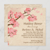 Cherry Blüte Polterabend Einladung (Vorne/Hinten)