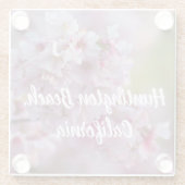 Cherry Blüten in Huntington Beach, CA Glasuntersetzer (Rückseite)