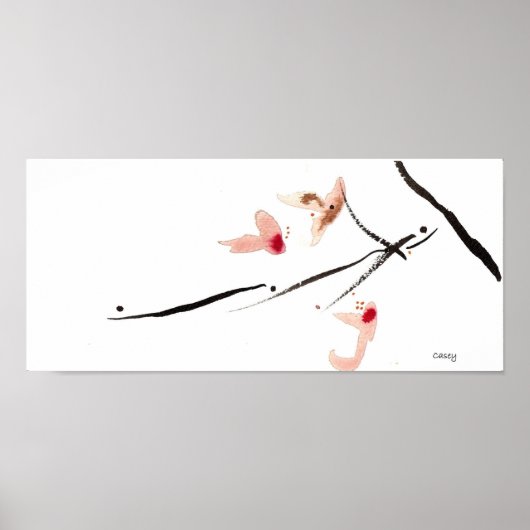 Cherry Blüten Longings Art Print Poster (Vorne)
