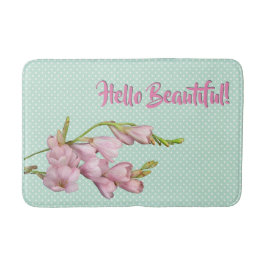 Cherry Blüten Mint Grünen Punkte Hallo schön! Badematte