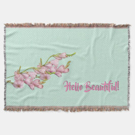 Cherry Blüten Mint Grünen Punkte Hallo schön! Decke