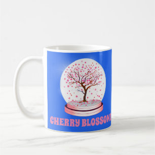 Cherry Blüten Rosa Schneeglobe Kaffeetasse