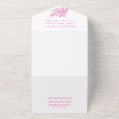 Cherry Blüten Sweet 16 Floral Sechzehn Sakura All In One Einladung (Außenbereich)