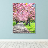 Cherry Blütenbild Leinwand (Insitu (Holzboden))