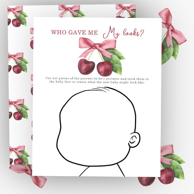 Cherry Bogen Baby Dusche Wer gab mir mein Aussehen (Von Creator hochgeladen)