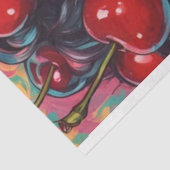Cherry Bomb Babe Pinup Retro Decoupage Seidenpapier (Ausschnitt)