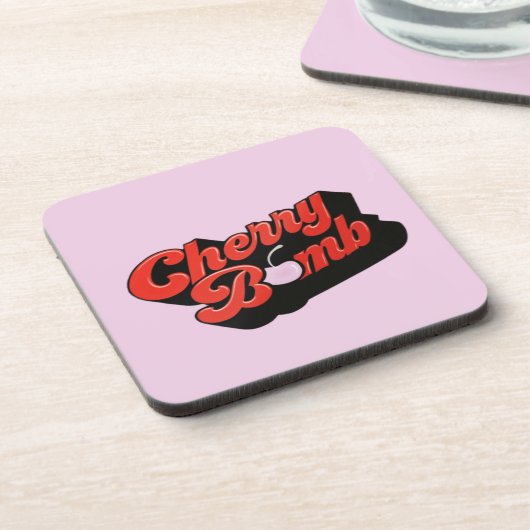 Cherry Bomb Beverage Coaster Getränkeuntersetzer (Linke Seite)