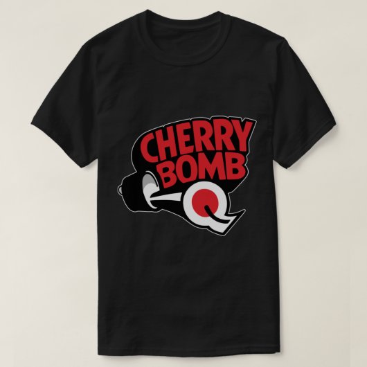 Cherry Bomb Exhaut 2 Aufkleber T-Shirt (Design vorne)