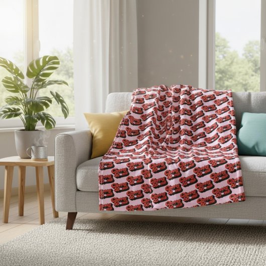 Cherry Bomb Fleece Blanket