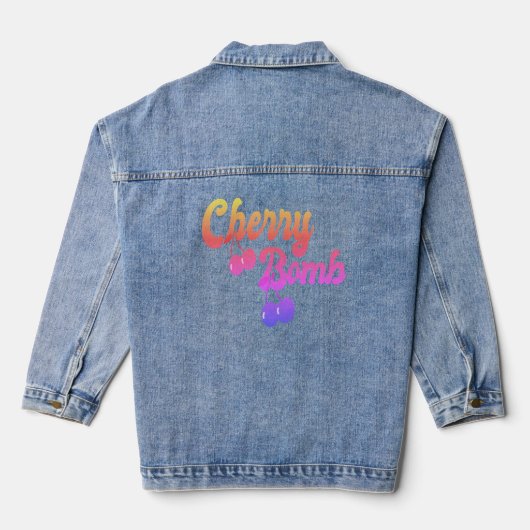 Cherry Bomb Jeansjacke (Rückseite)