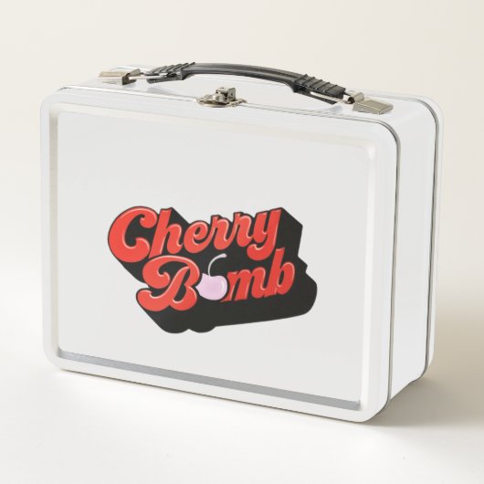 Cherry Bomb Metall Brotdose (Vorderseite)