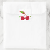 Cherry Bomb Quadratischer Aufkleber (Tasche)