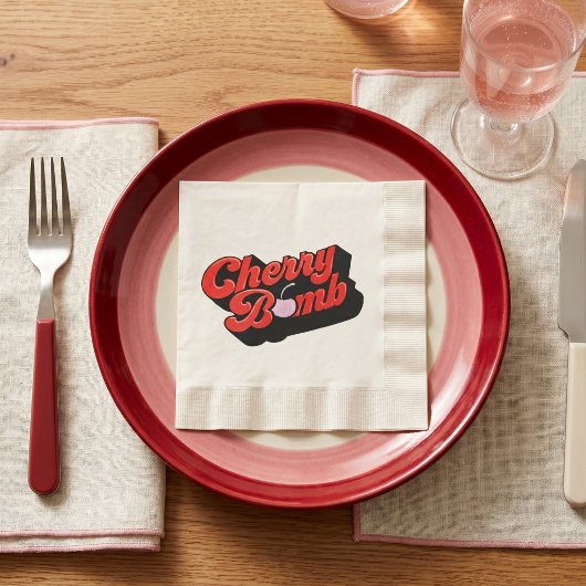 Cherry Bomb Serviette