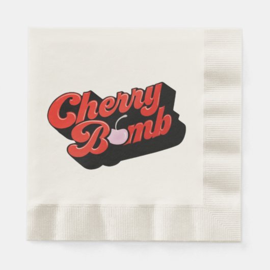 Cherry Bomb Serviette (Vorderseite)