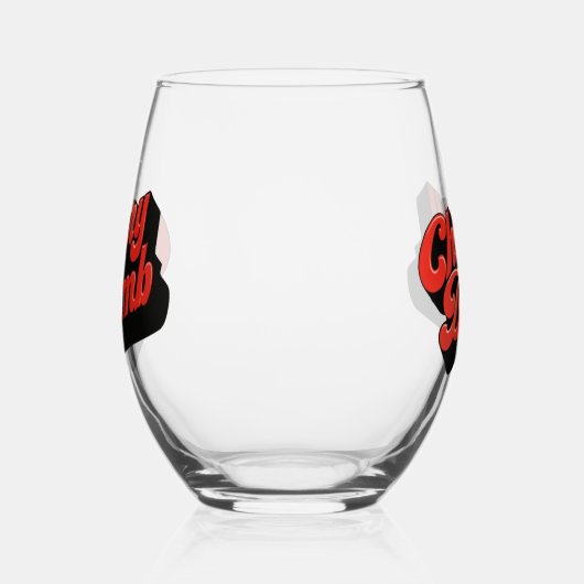 Cherry Bomb Stemless Weinglas Ohne Stiel (Links)