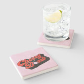 Cherry Bomb Stone Untersetzer (Seitenansicht)