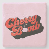 Cherry Bomb Stone Untersetzer (Vorderseite)